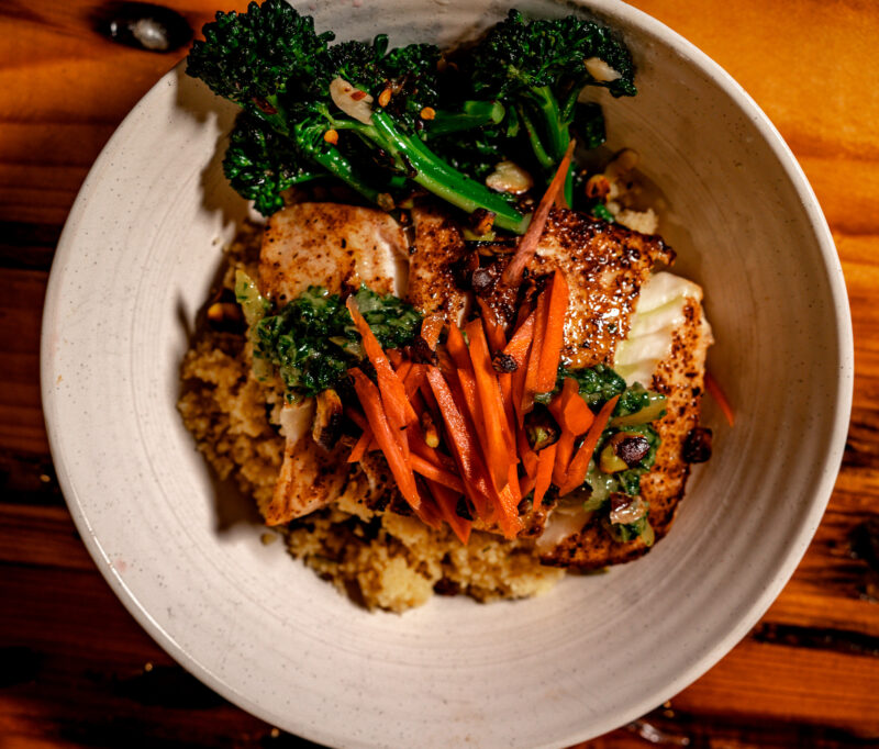 Morrocan-style Alaskan Halibut w/ Mint Chermoulah by DylanEatsEverything - FoodSocial