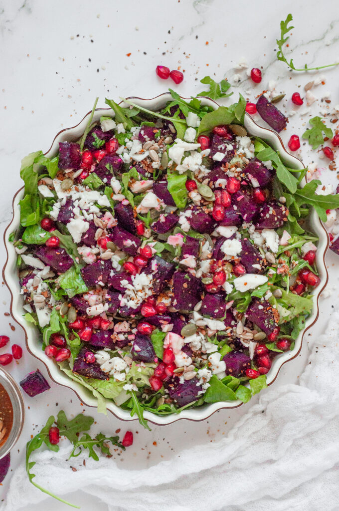 Roasted Beet & Feta Salad by Caked By Katie - FoodSocial