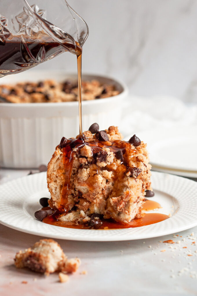 Chocolate Chip French Toast Casserole by Caked By Katie - FoodSocial