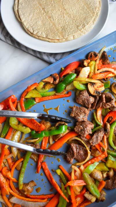 Sheet Pan Steak Fajitas