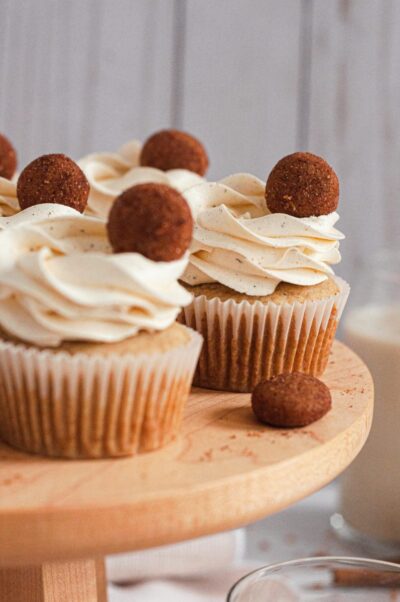 Eggnog Cupcakes (Vegan & Gluten-Free)