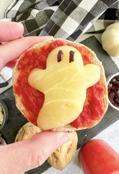 Ghost Pizza Bagels