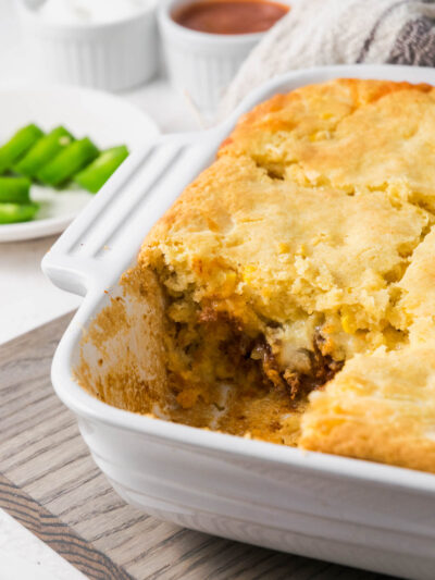 Beef Cornbread Casserole