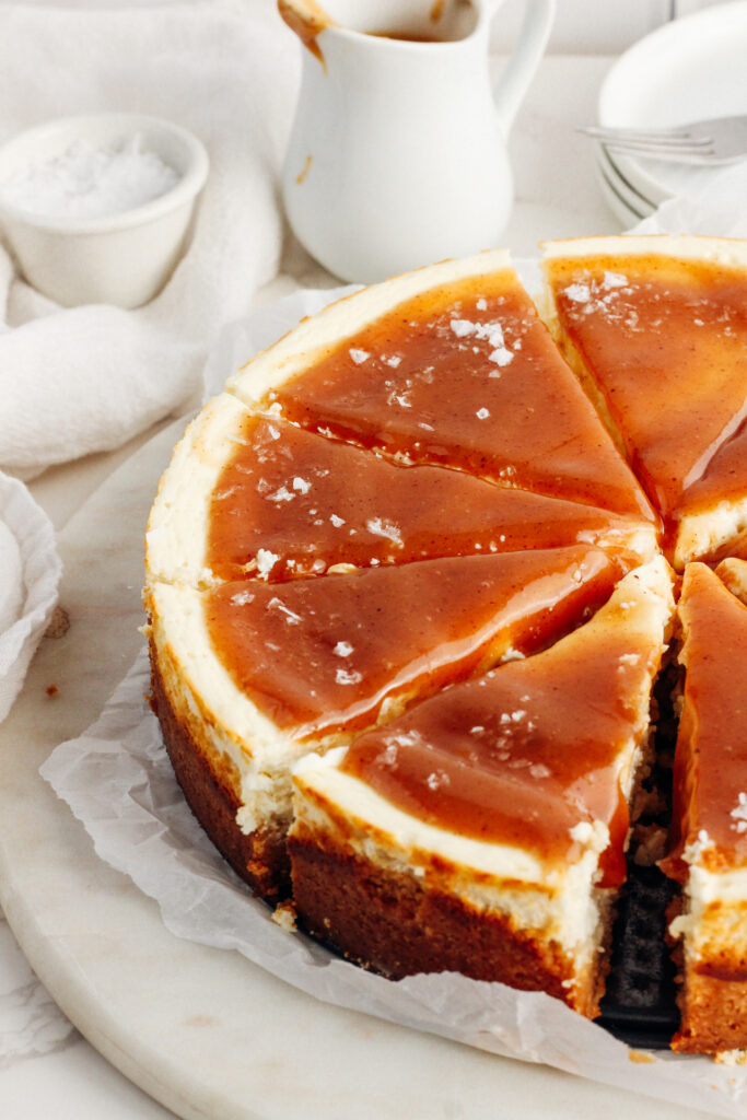 Caramel Protein Cheesecake by Kat Condon - FoodSocial