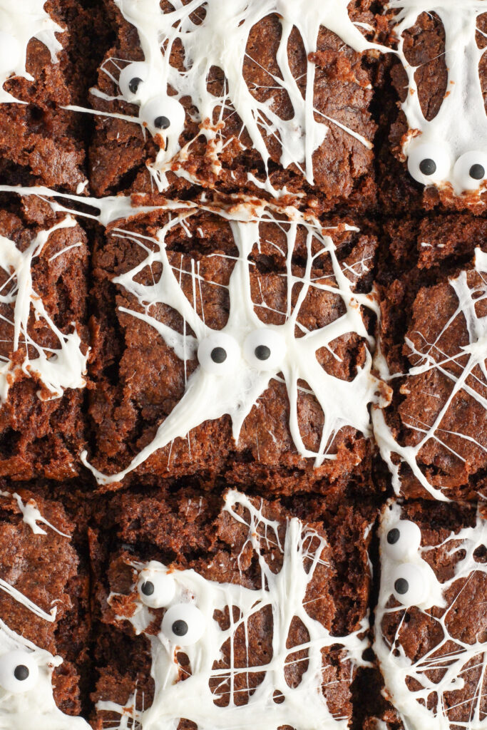 Spiderweb Brownies by Kat Condon - FoodSocial