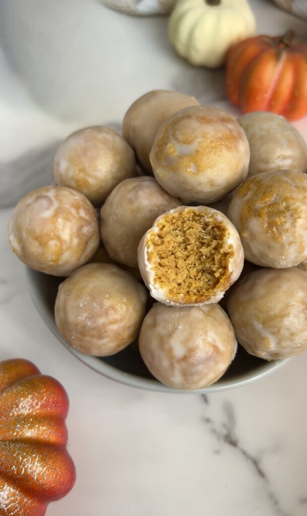 Glazed Pumpkin Donut Holes by colleenshealthylife - FoodSocial