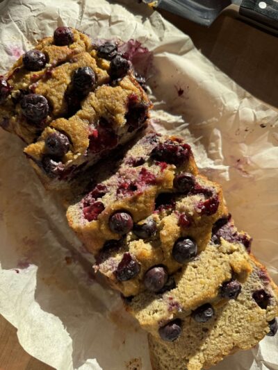 Healthy Blueberry Banana Bread