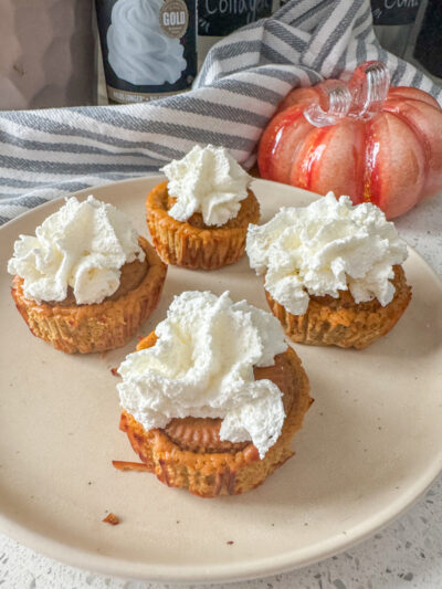 High Protein Pumpkin Pie Cups