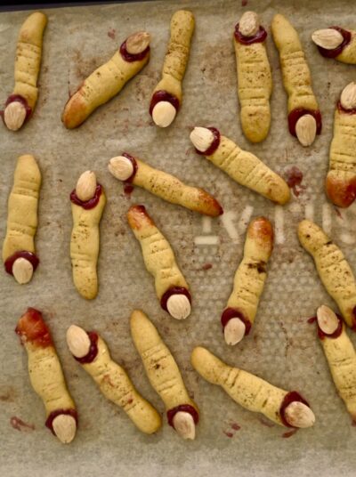 Witch Finger Healthy Sugar Cookies