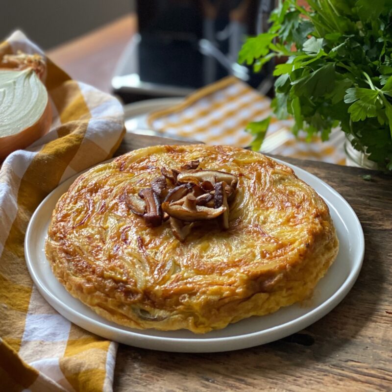 Mushroom-Infused Spanish Tortilla by Reed Dunn - FoodSocial