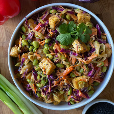 Rice Noodle Salad with Peanut Sauce