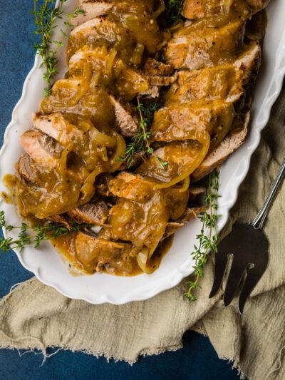 Slow Cooker Pork Tenderloin with Apples