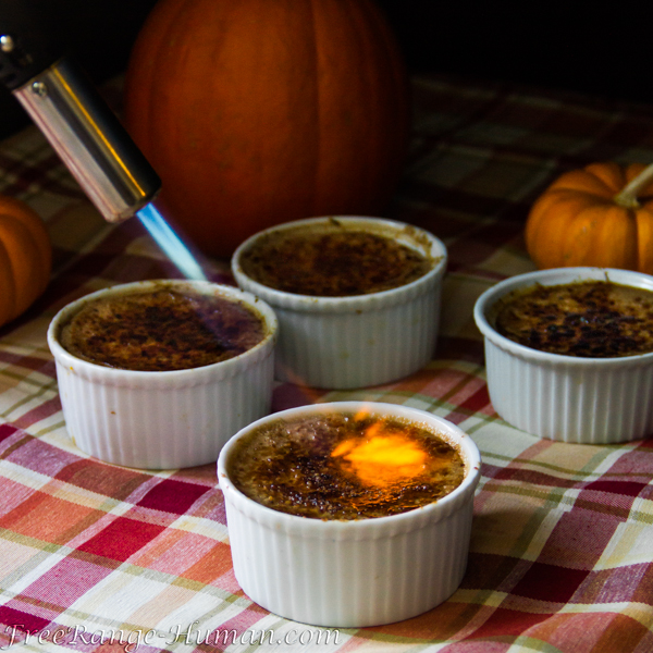 Pumpkin Pie Crème Brûlée by Pastured Kitchen - FoodSocial