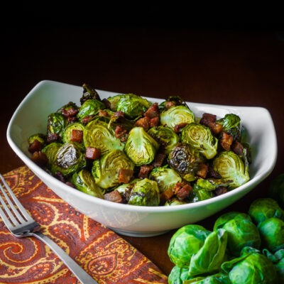 Roasted Brussel Sprouts with Bacon