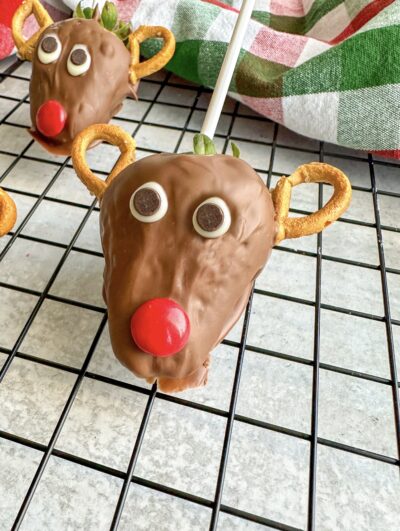 Chocolate Dipped Rudolph Strawberries