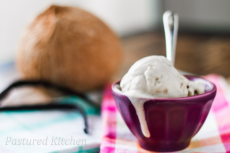 Vanilla Coconut Milk Ice Cream by Pastured Kitchen - FoodSocial