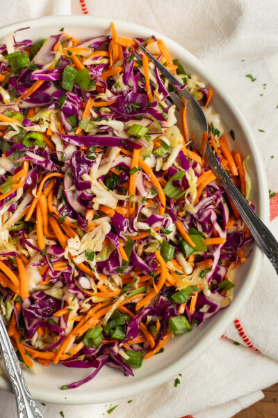 Shredded Cabbage and Carrot Salad