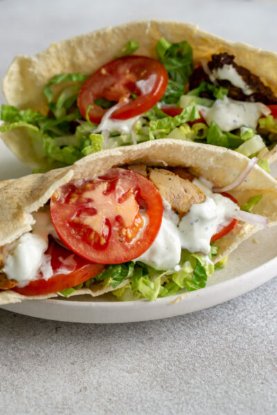 Chicken Shawarma Pitas