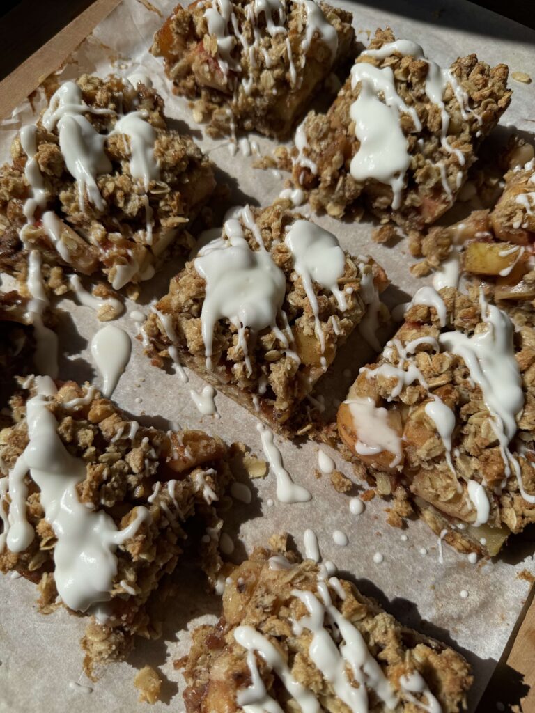 Healthy Apple Crumble Bars by Goodness With G - FoodSocial