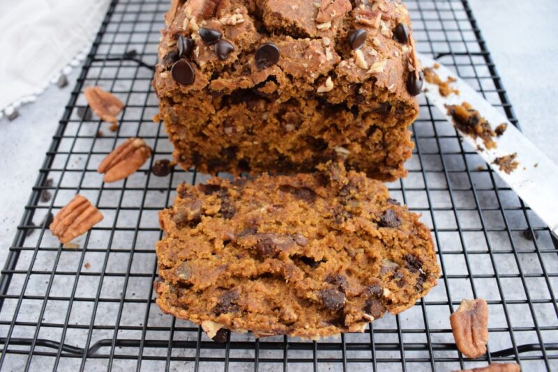 Chocolate Chip Pecan Pumpkin Bread by Goodness With G - FoodSocial