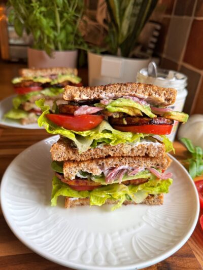 The TLT - Tempeh, Lettuce & Tomato Sandwich