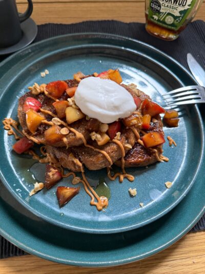 caramelised apple French toast