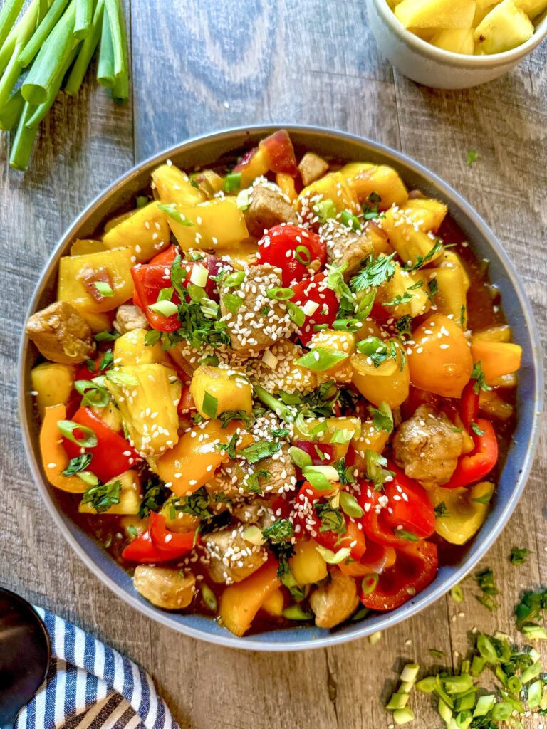Teriyaki Pork Stir Fry with Pineapple by Penny's Primal - FoodSocial