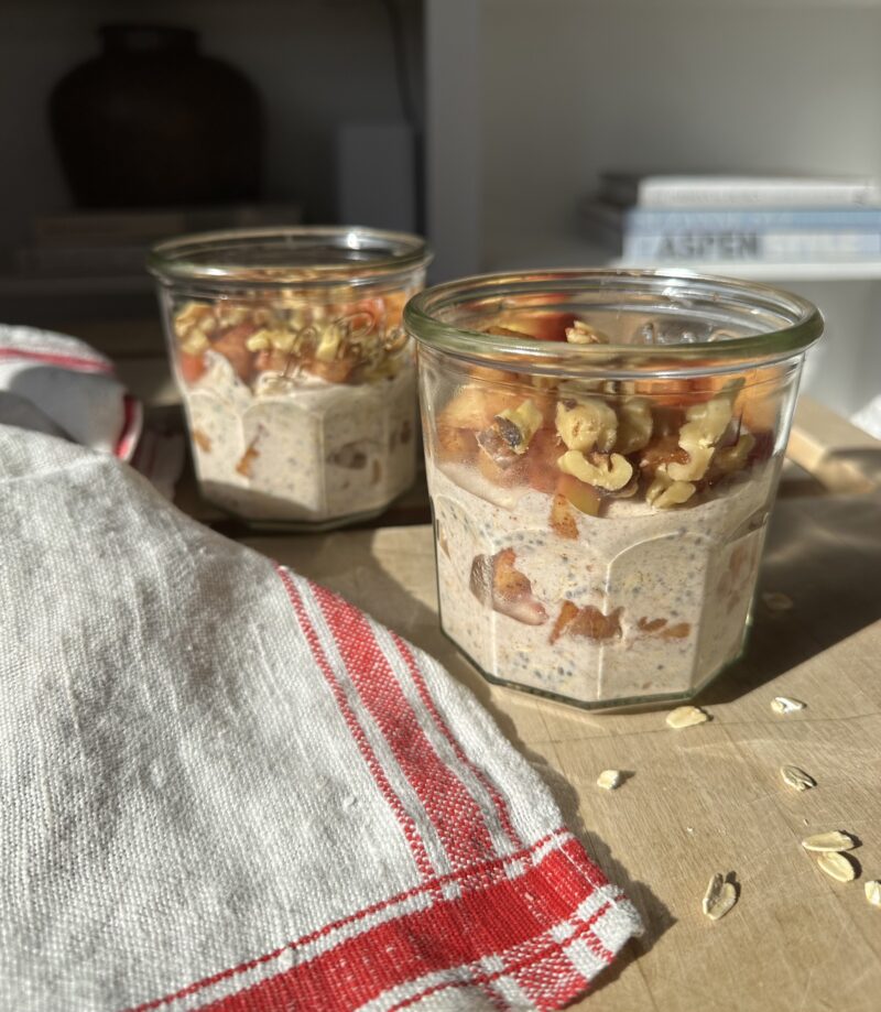 Healthy Apple Pie Overnight Oats by Goodness With G - FoodSocial