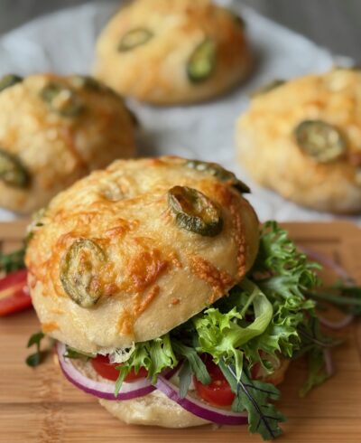 Jalapeno Jack Sourdough Bagels