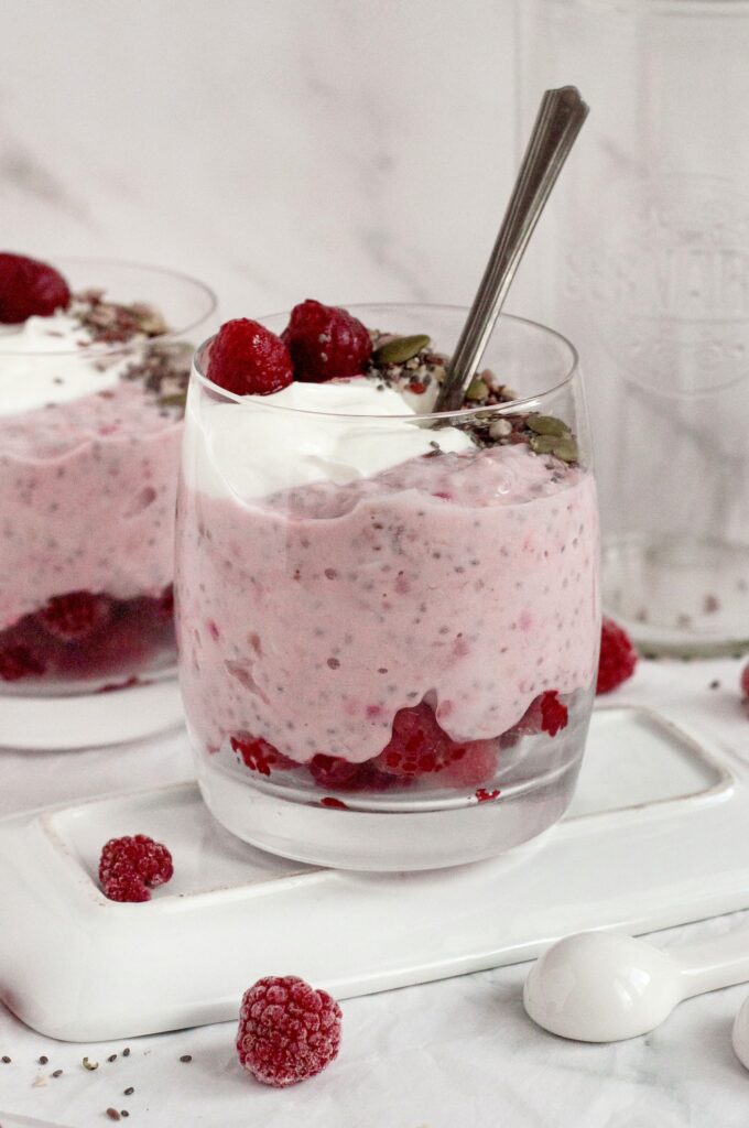 Raspberry Overnight Oats by Caked By Katie - FoodSocial