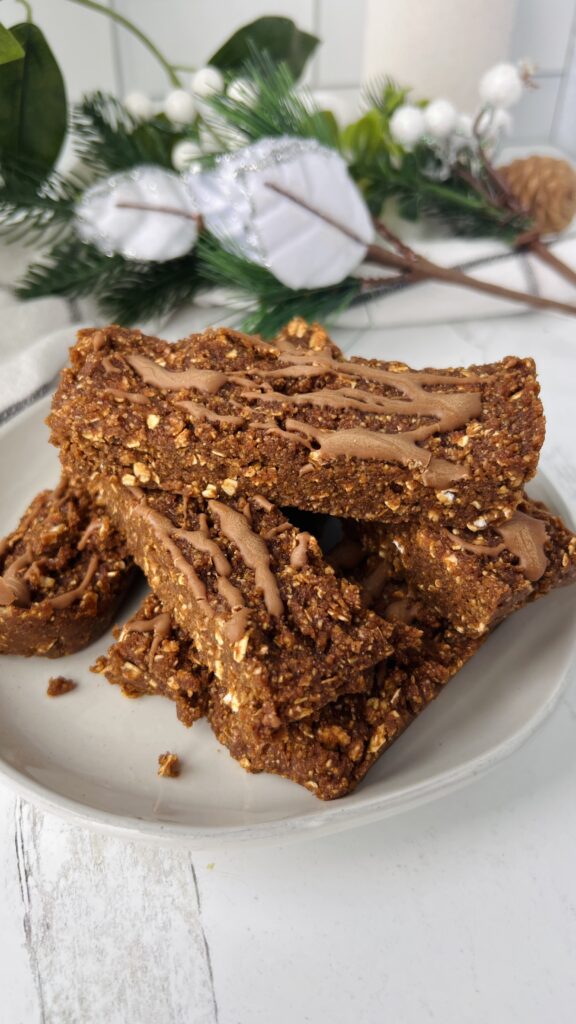 No Bake Gingerbread Granola Bars by hollysbestlife - FoodSocial