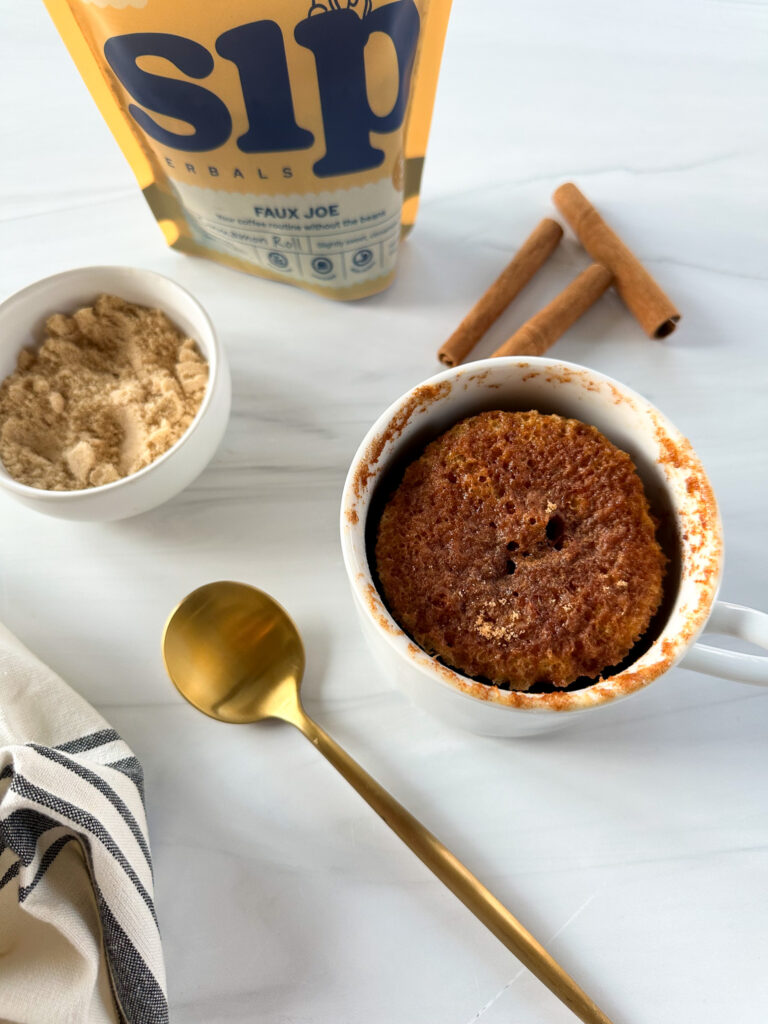 Gluten Free Cinnamon Roll Mug Cake by Spoons N Spices - FoodSocial