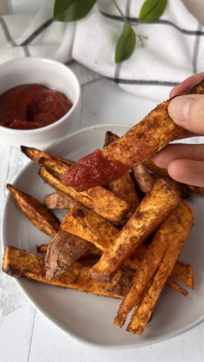 Air Fried Sweet and Savory Sweet Potato Fries