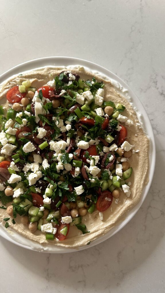 Mediterranean Layered Dip by Simplyhealthymama - FoodSocial