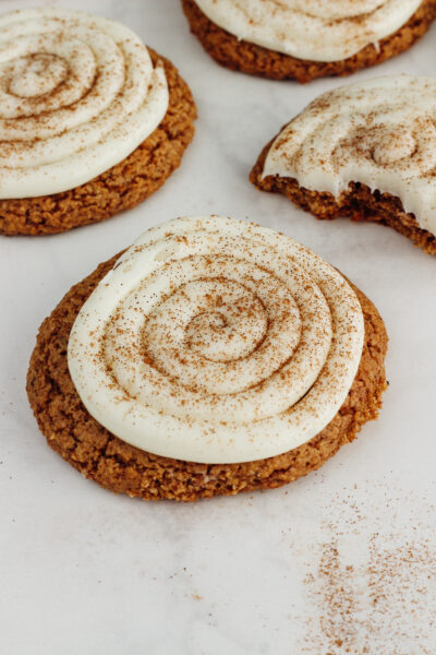 Cinnamon Roll Cookies (gluten-free/vegan)