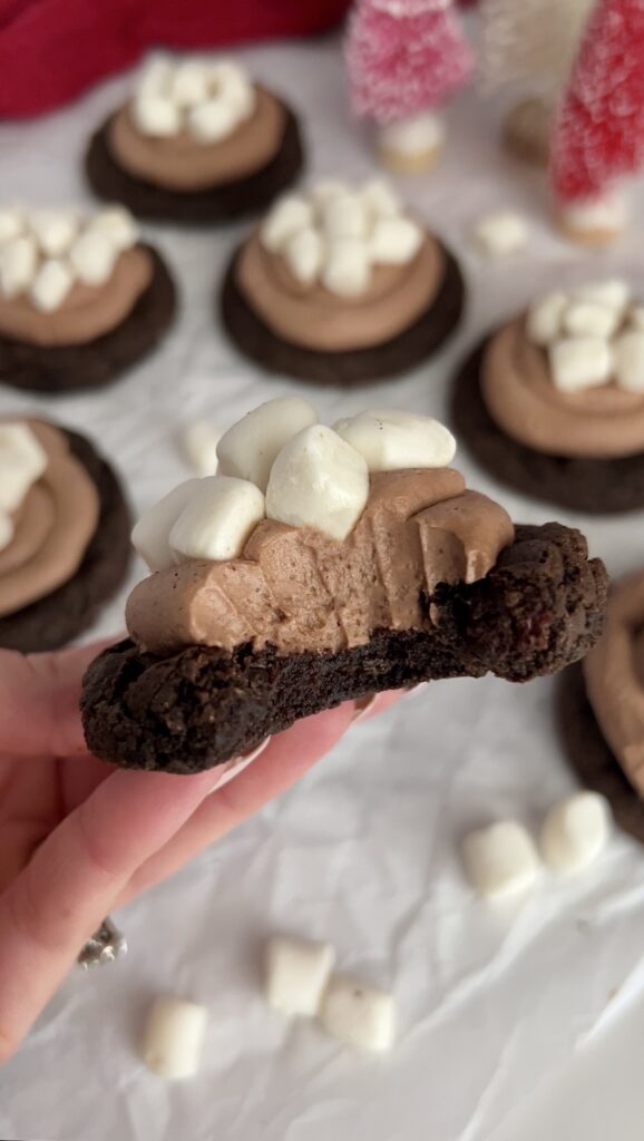 Hot Cocoa Frosted Cookies by colleenshealthylife - FoodSocial