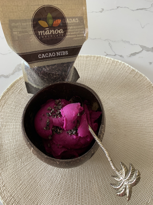 Dragon fruit “Pitaya” Nice Cream (Paleo) by Aloha Healthy Eats - FoodSocial