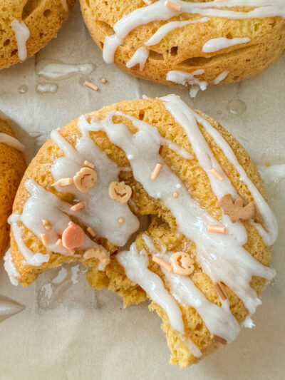 Gluten Free Pumpkin Cream Cheese Donuts