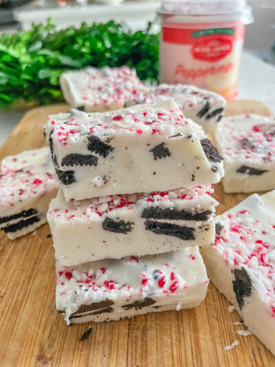 Peppermint Oreo Fudge