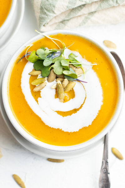 Butternut Squash Leek Soup