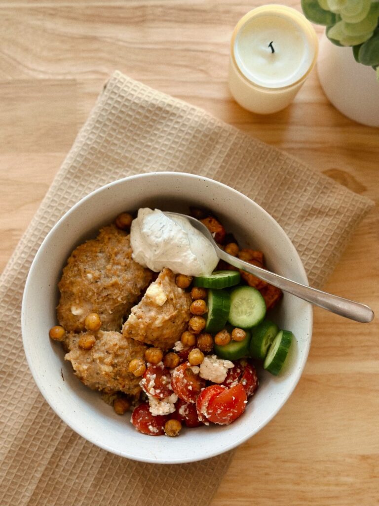 Mediterranean Power Protein Bowl by leahxglutenfree - FoodSocial
