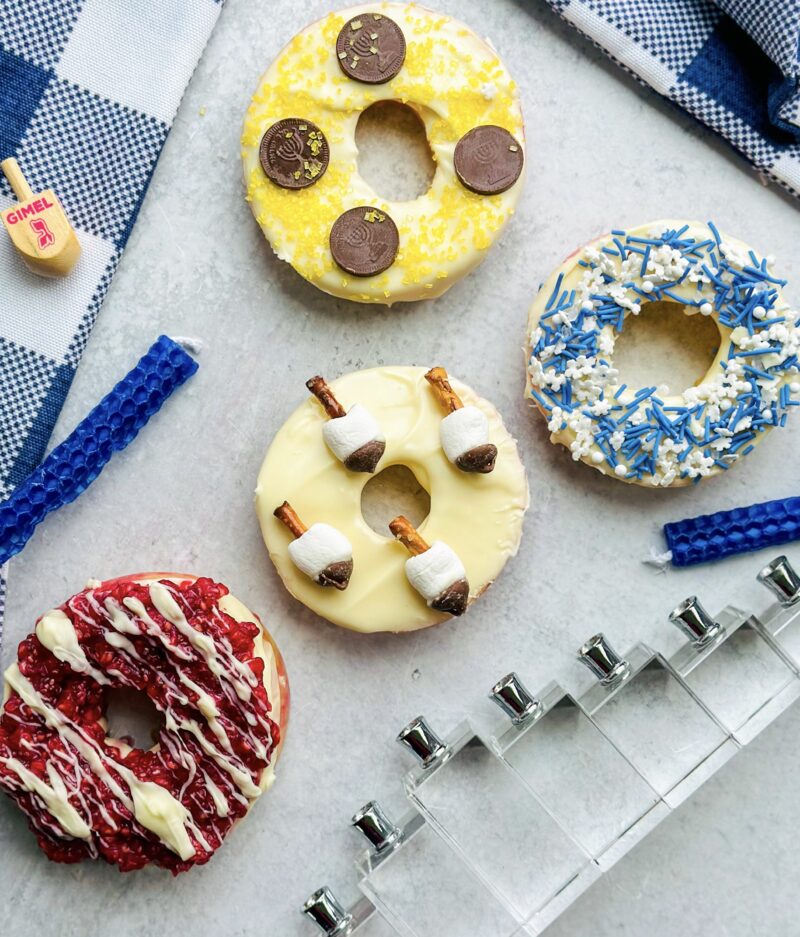 Chanukah Apple Donuts by LivLaughCook - FoodSocial