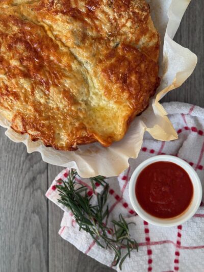 Cheesy Garlic Rosemary Sourdough