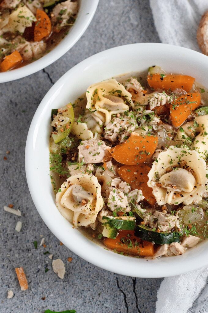 Turkey Tortellini Soup by Caked By Katie - FoodSocial