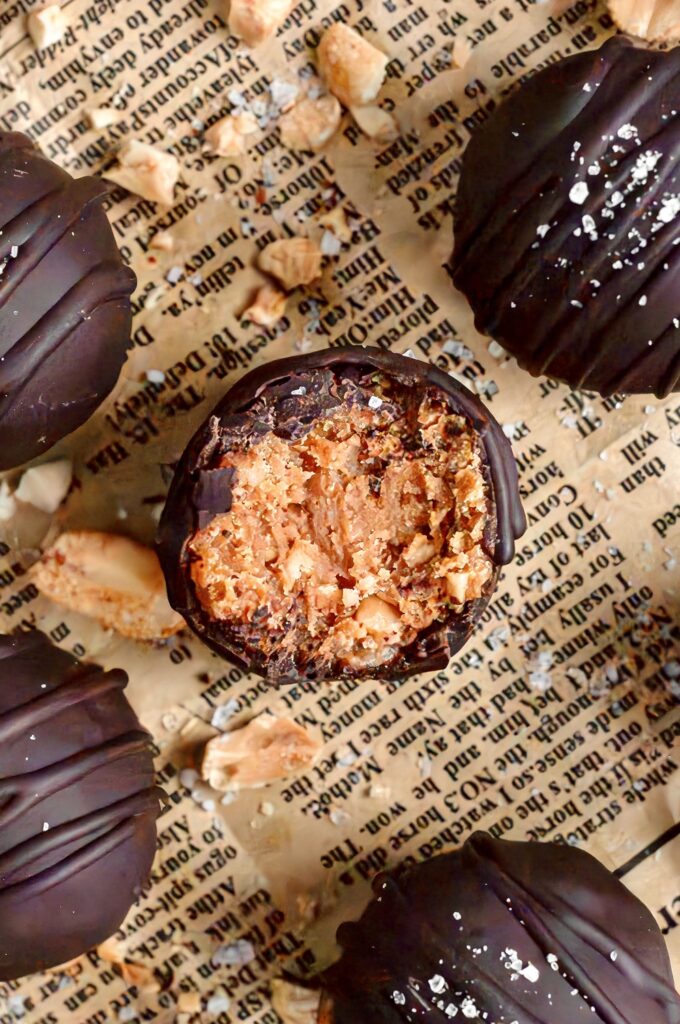 Healthy Peanut Butter Balls by Caked By Katie - FoodSocial