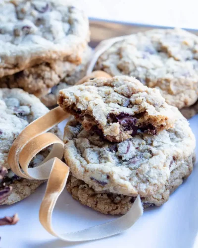 Gluten-Free Walnut Toffee Chocolate Chip Cookies