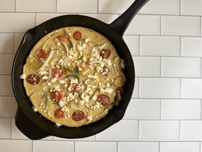 Tomato Rosemary Socca by glassofweinstein - FoodSocial