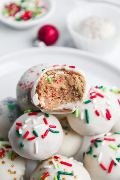 Sugar Cookie Protein Truffles