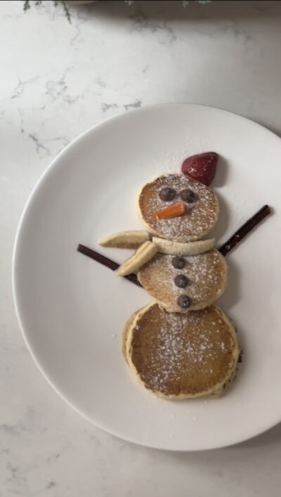 Snowman Pancakes