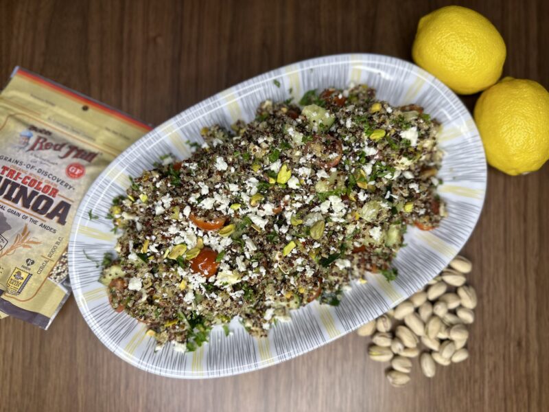 Feta Pistachio Quinoa by glassofweinstein - FoodSocial